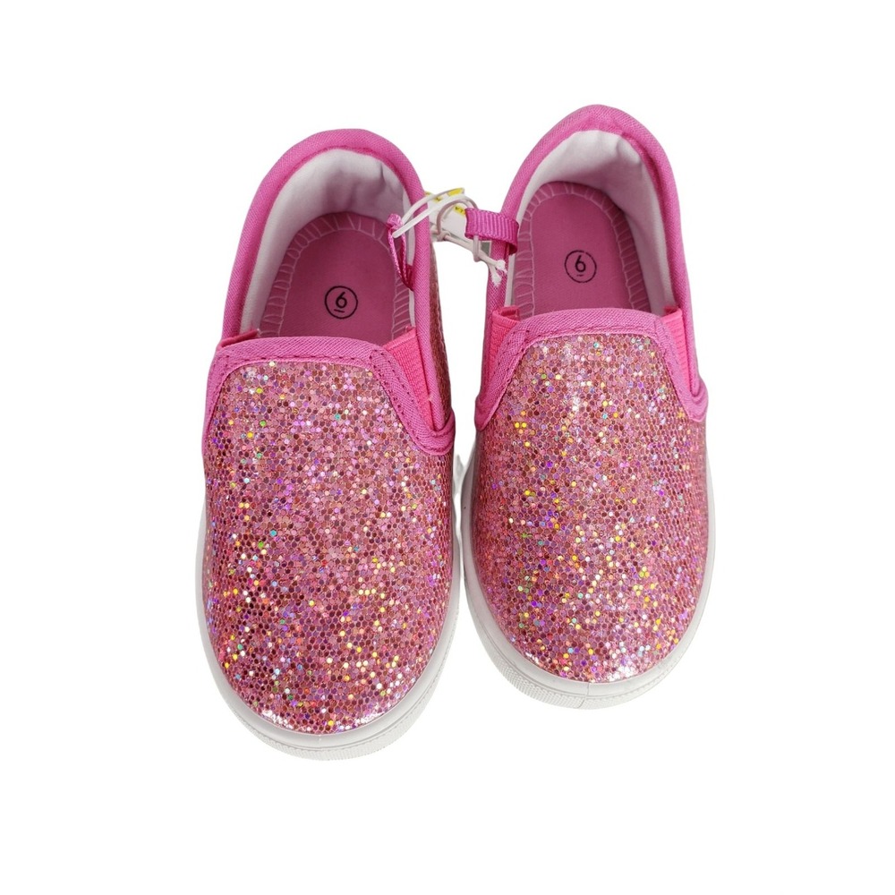 Swiggles Slip On Big Girls Shoes Size 6 Pink Sparkle sneakers slide on